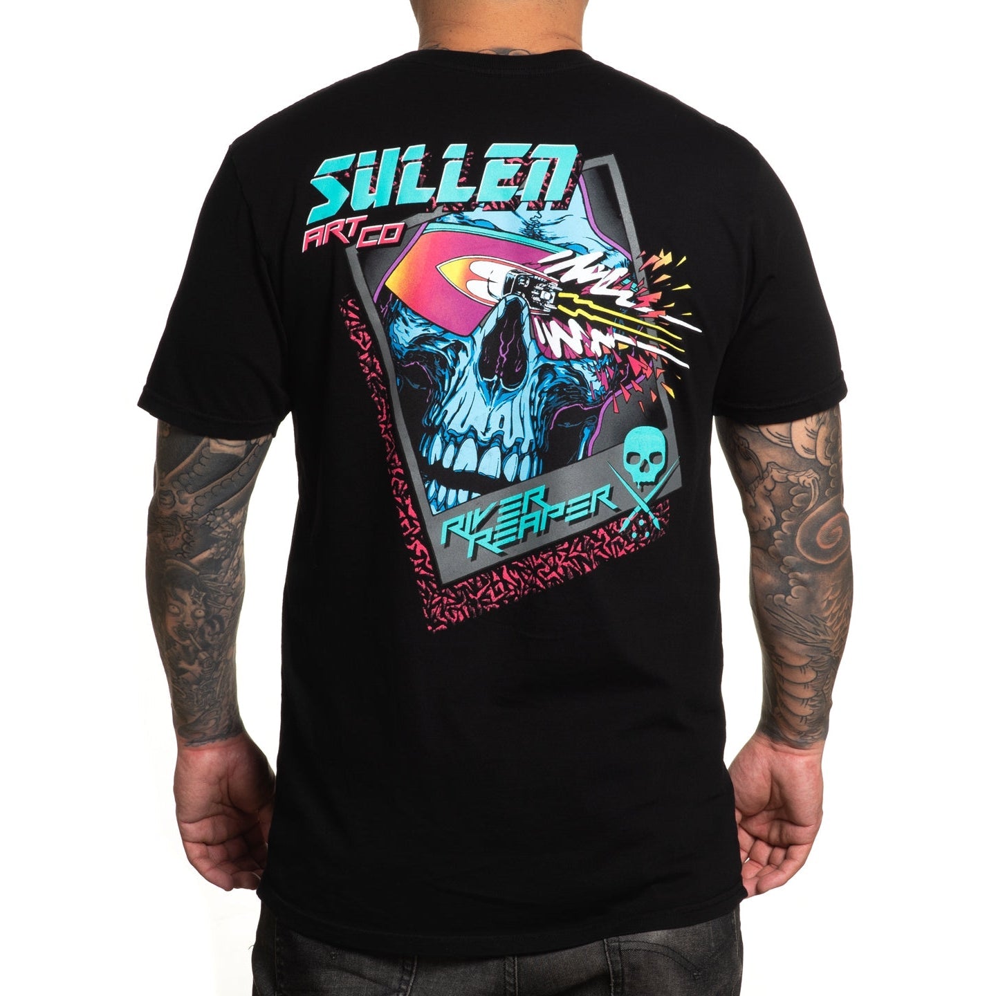 SULLEN CLOTHING RIVER BLASTER BLACK PREMIUM T-SHIRT