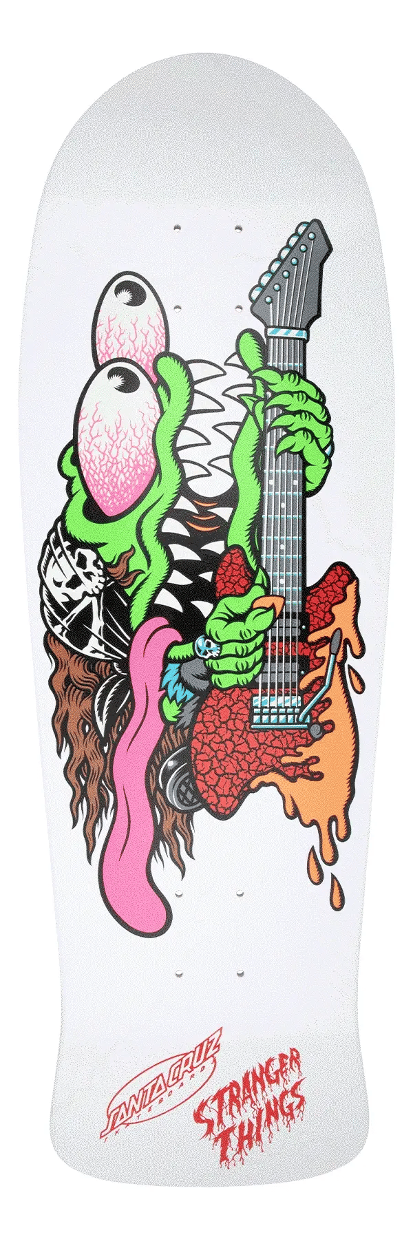 SANTA CRUZ DECK STRANGER THINGS MEEK SLASHER WHITE 10.1