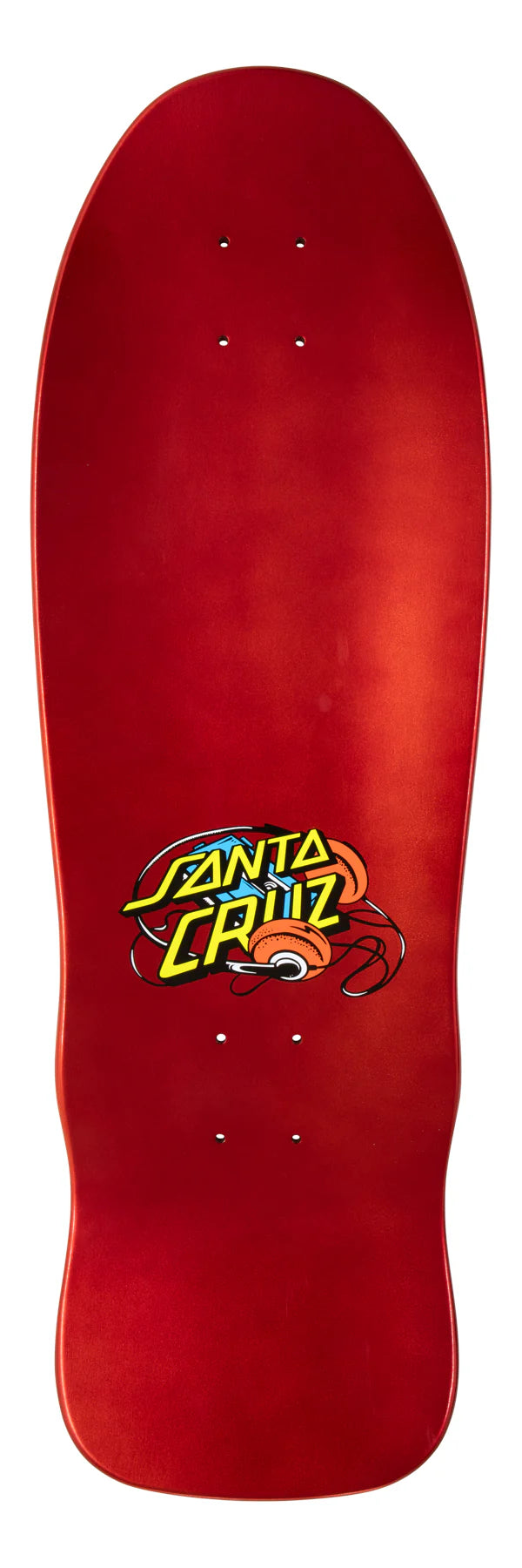SANTA CRUZ DECK STRANGER THINGS MELTING CLOCK RED 9.7