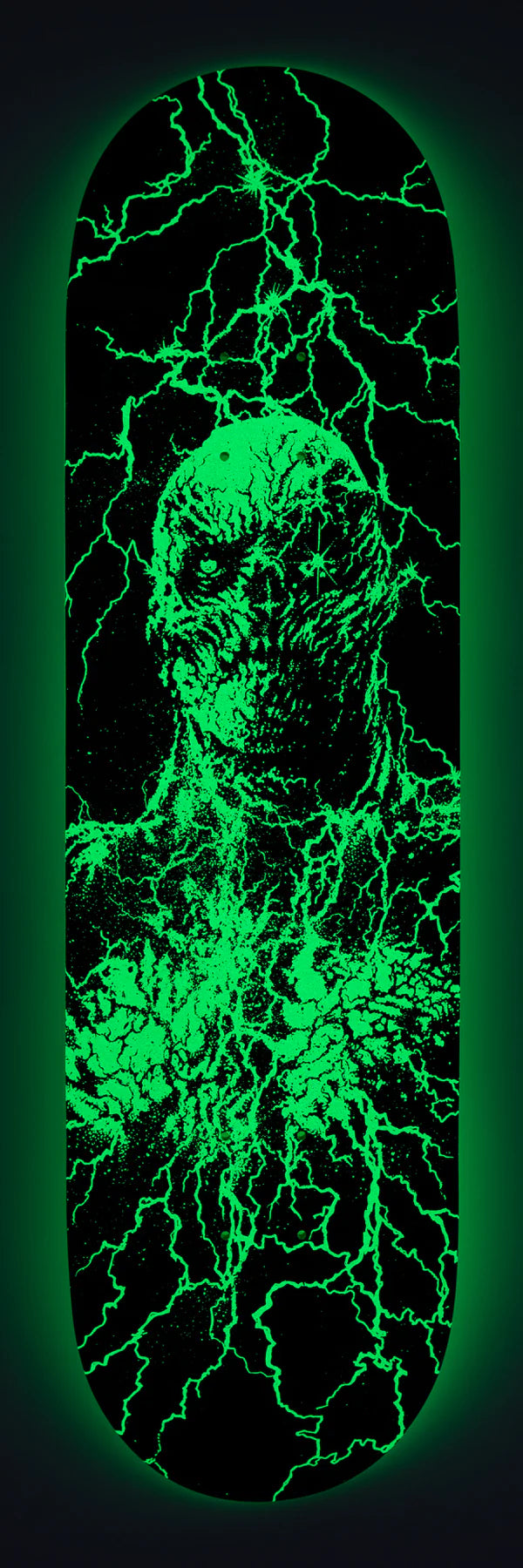 SANTA CRUZ DECK STRANGER THINGS VECNA BLACK GREEN 8.5