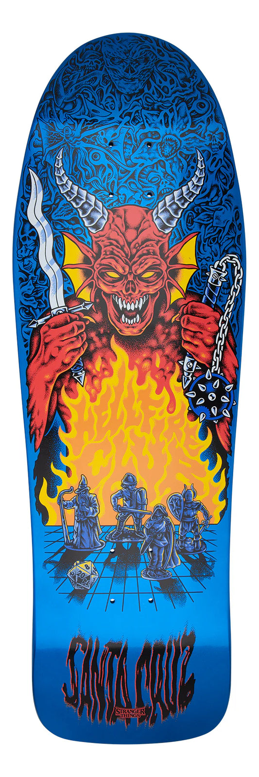 SANTA CRUZ DECK STRANGER THINGS KNOX HELLFIRE BLUE 10.7