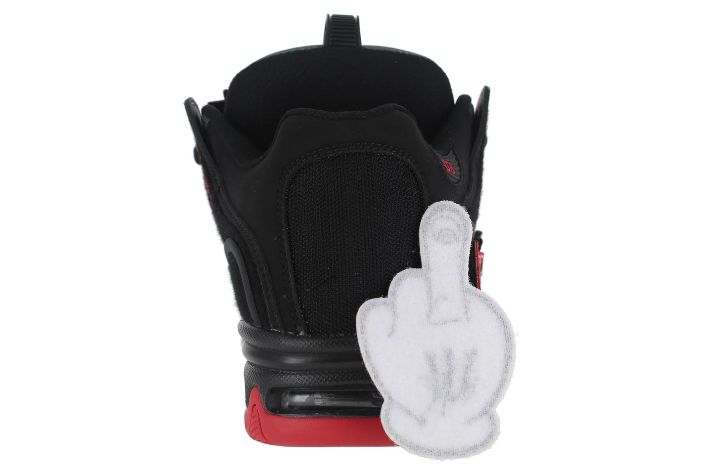 OSIRIS SHOES D3 2001 BLACK RED VELCRO TRAINERS