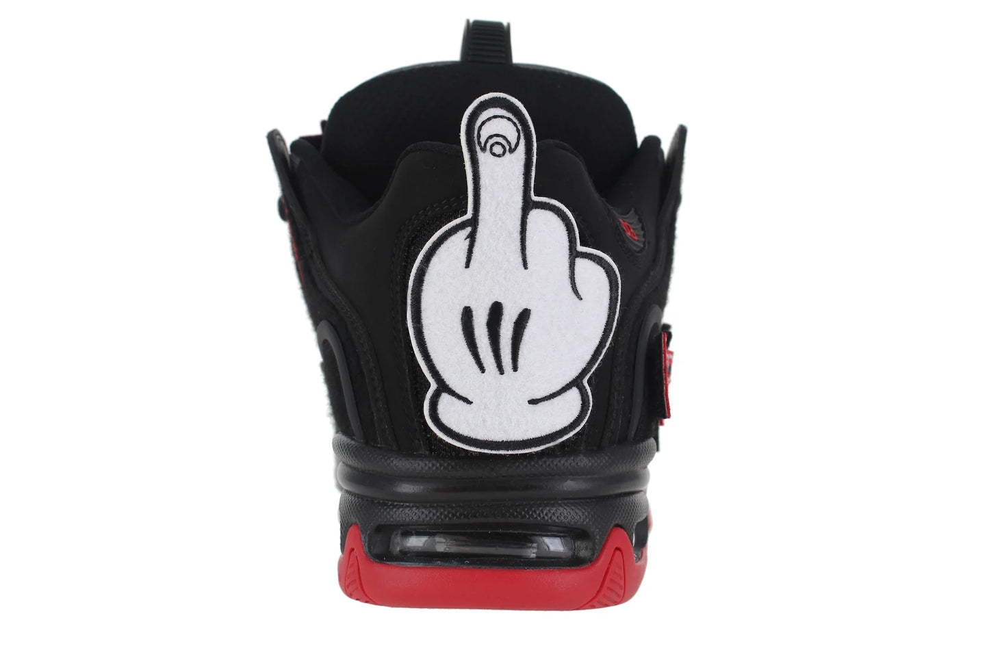 OSIRIS SHOES D3 2001 BLACK RED VELCRO TRAINERS