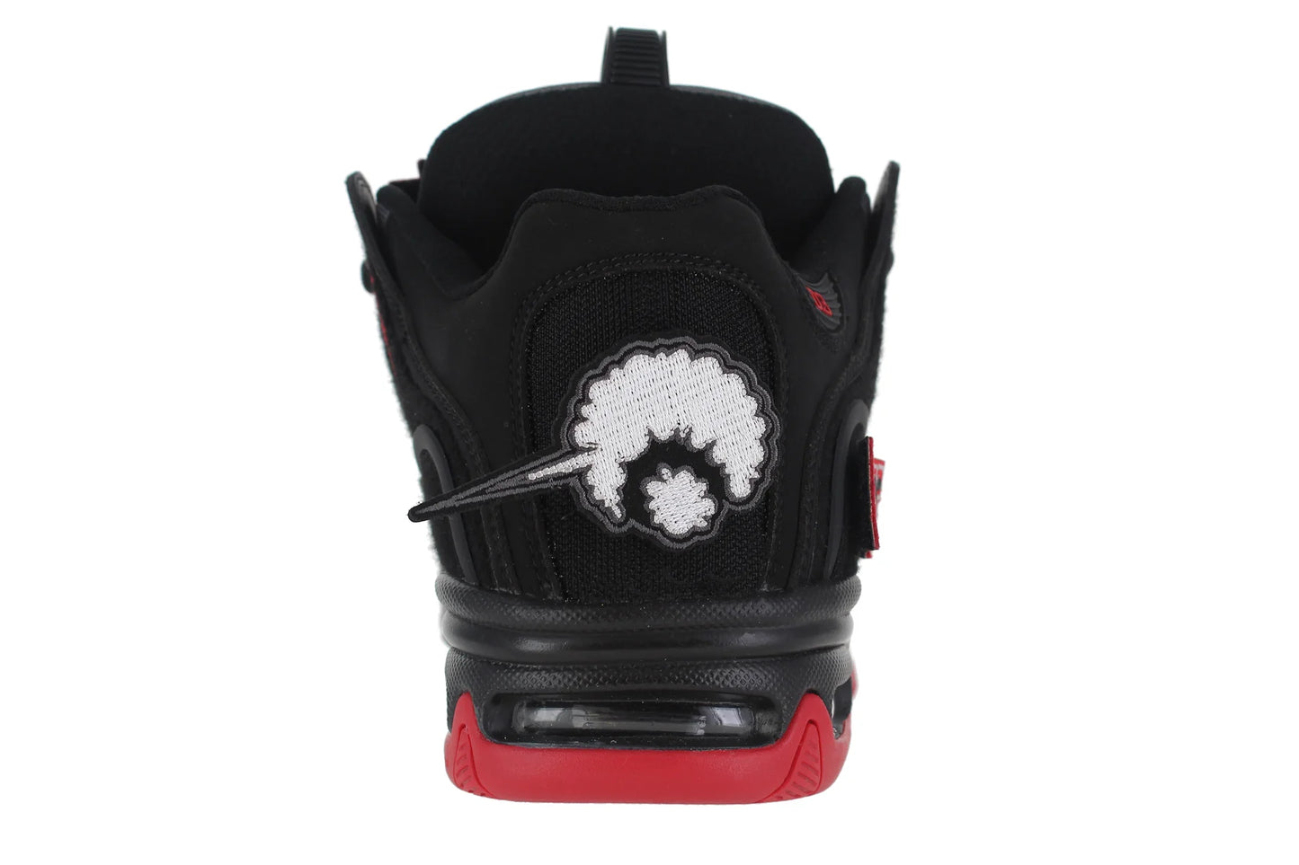 OSIRIS SHOES D3 2001 BLACK RED VELCRO TRAINERS