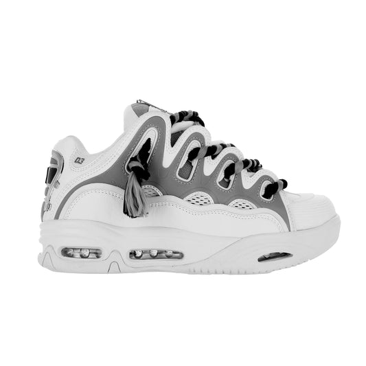 OSIRIS SHOES D3 2001 25 YEARS WHITE SILVER TRAINERS