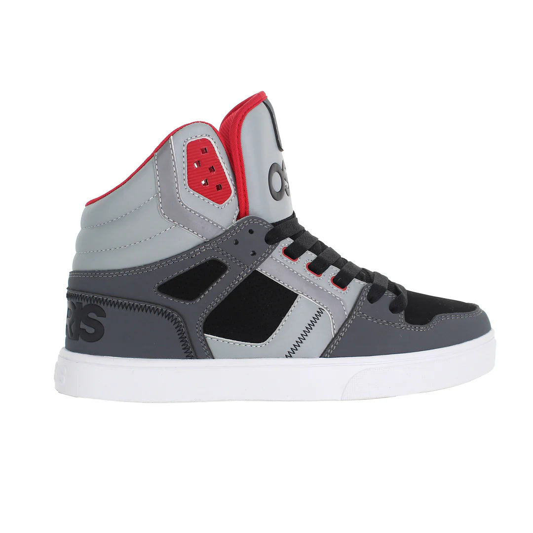 OSIRIS SHOES CLONE BLACK GREY RED TRAINERS