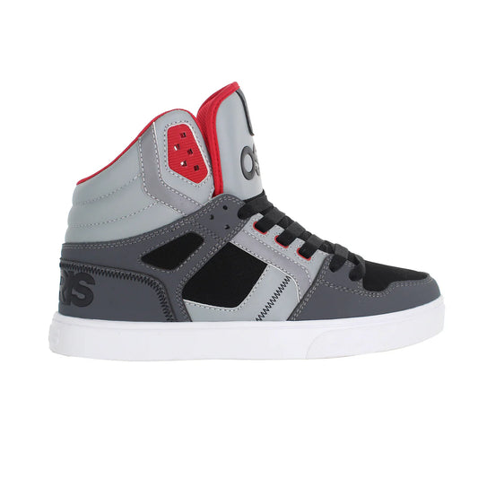 OSIRIS SHOES CLONE BLACK GREY RED TRAINERS