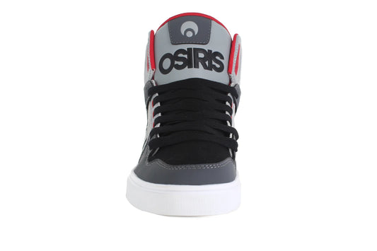 OSIRIS SHOES CLONE BLACK GREY RED TRAINERS