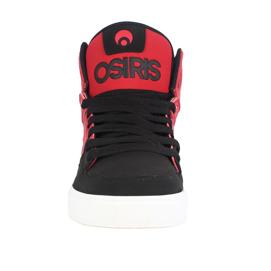 OSIRIS SHOES CLONE RED BLACK FONT TRAINERS