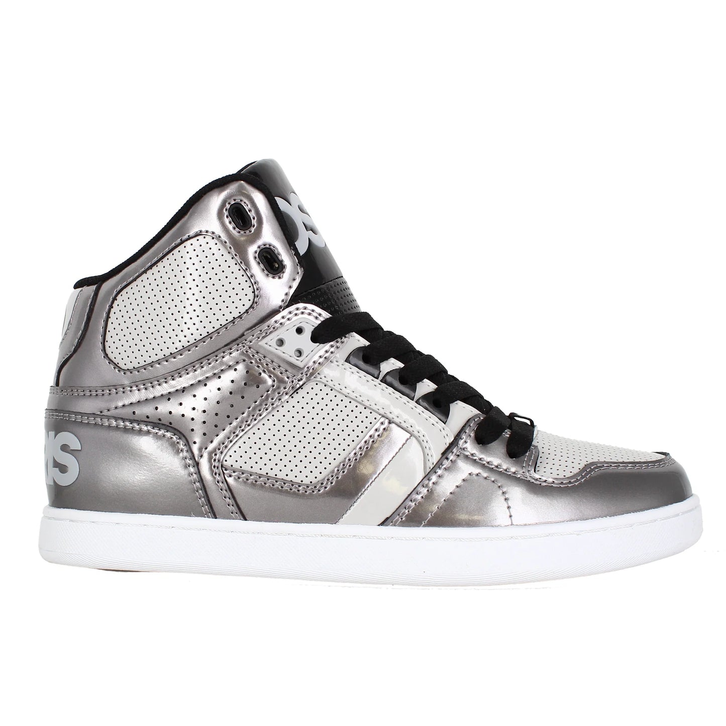 OSIRIS SHOES NYC 83 SILVER BLACK WHITE TRAINERS