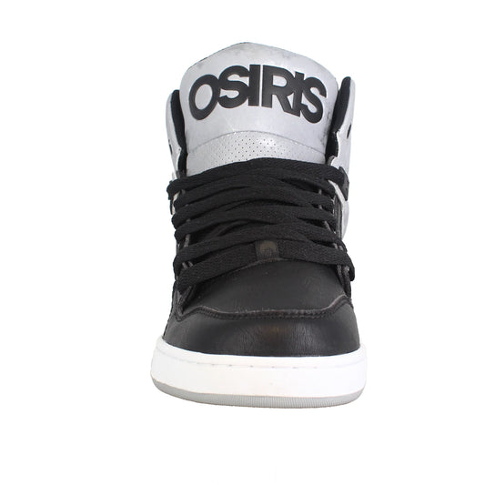 OSIRIS SHOES NYC 83 BLACK METAL DIP TRAINERS