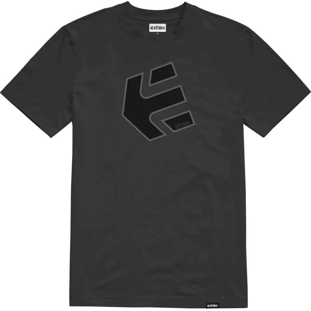ETNIES CRANK TECH BLACK & CHARCOAL T- SHIRT