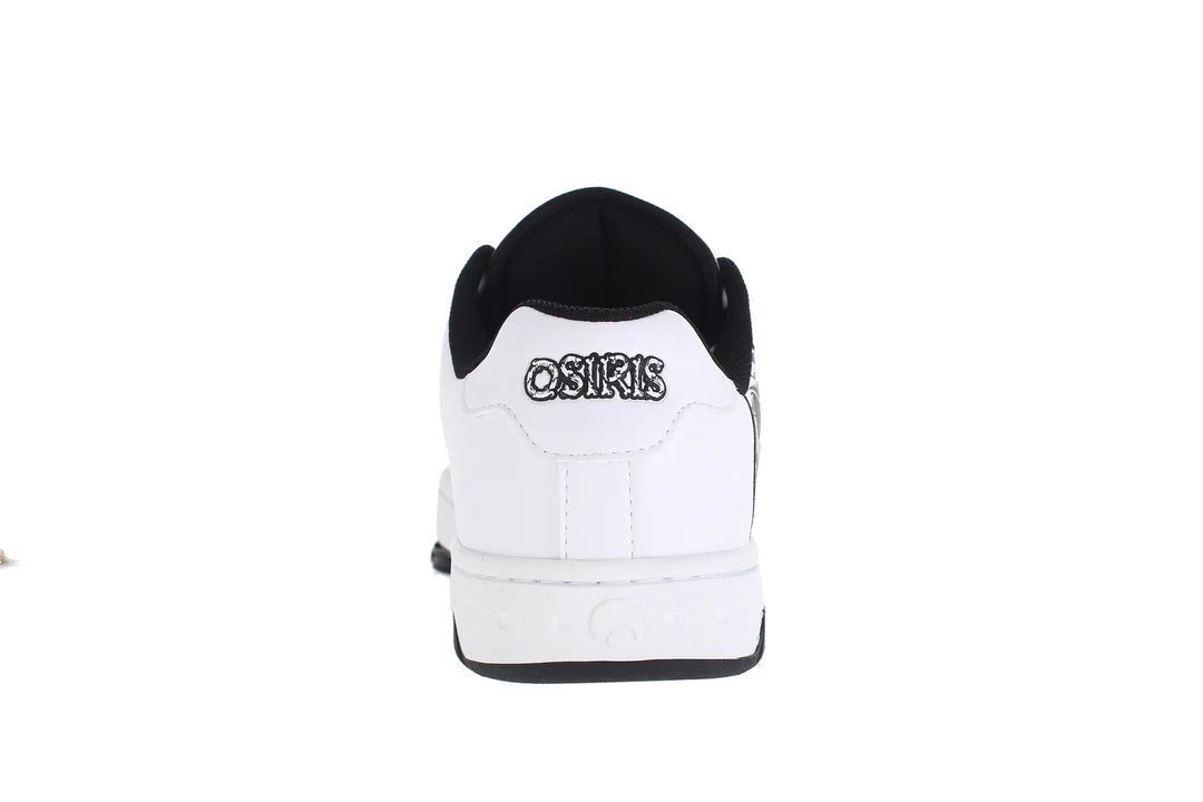 OSIRIS SHOES TROMA ALT WHITE BLACK SKULL TRAINERS