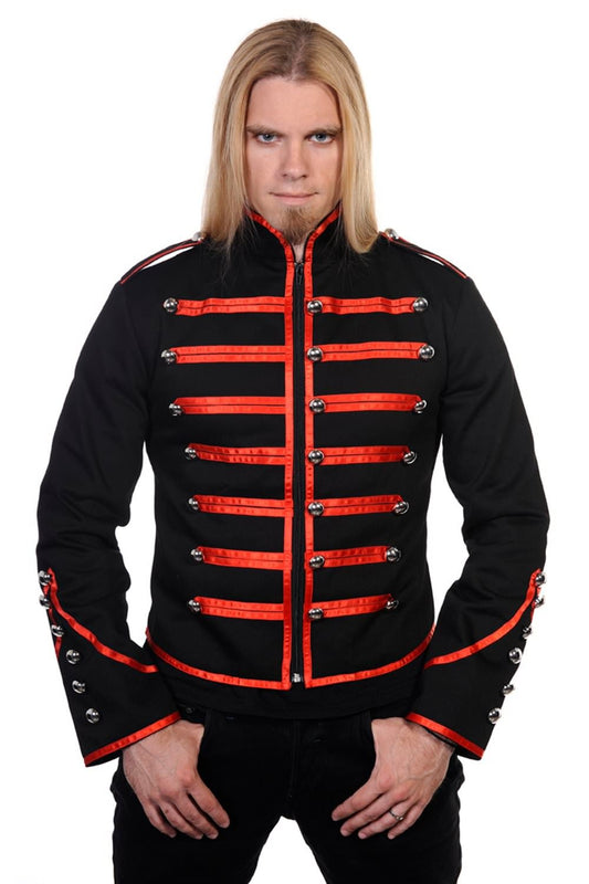MILITARY DRUMMER JACKET BLACK RED MY CHEMICAL ROMANCE by BANNED