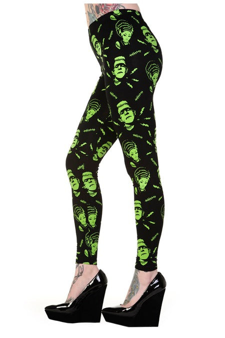 BANNED FRANKENSTEIN  MADE FOR EACH OTHER  LEGGINGS