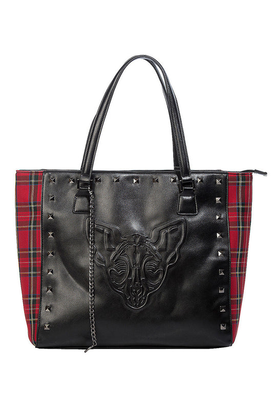 LOST QUEEN RED/BLACK PHANTOM FORM TOTE BAG  BG34130