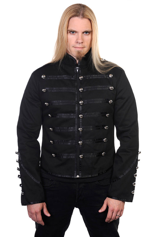 MILITARY DRUMMER JACKET BLACK BLACK  MY CHEMICAL ROMANCE by BANNED