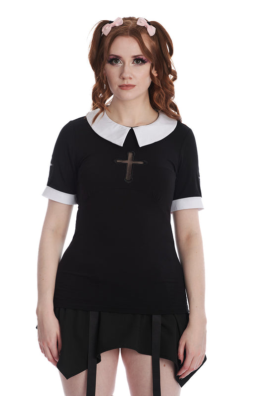 BANNED BLACK CROSSING OVER TOP TP10318