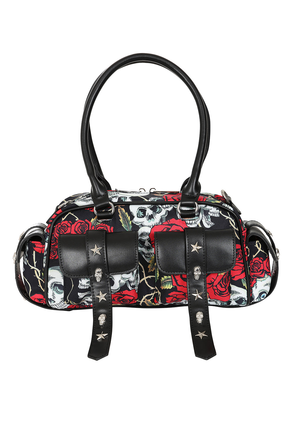 BANNED MULTICOLOUR WICKED ROSES HANDBAG BBG34582