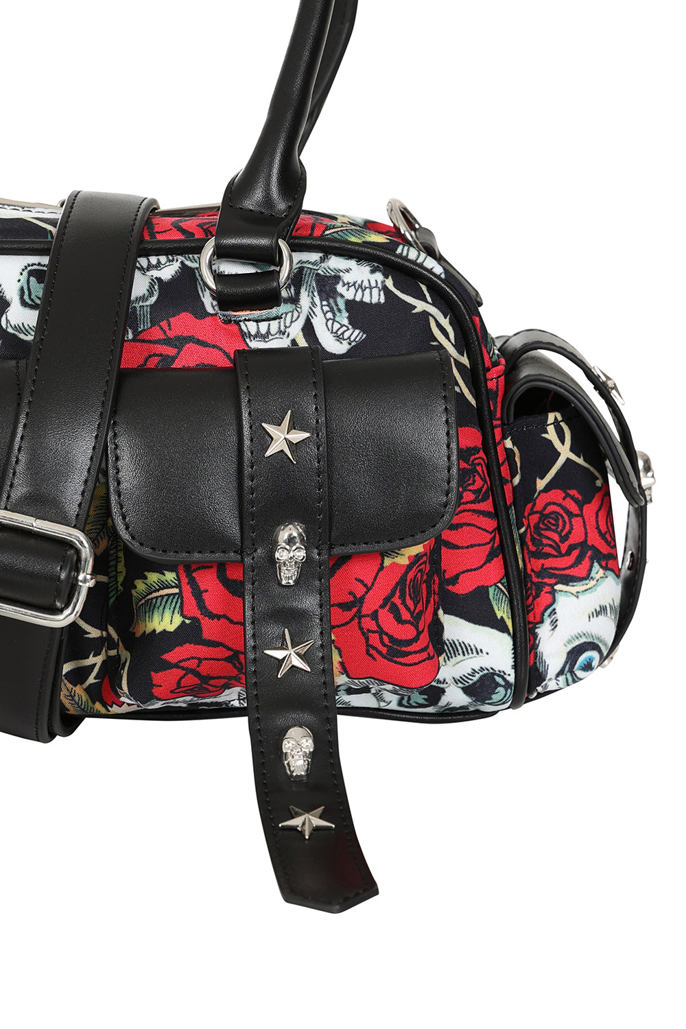 BANNED MULTICOLOUR WICKED ROSES HANDBAG BBG34582