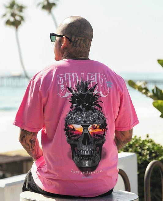 SULLEN CLOTHING PINEAPPLE PARADISE PINK PREMIUM T-SHIRT