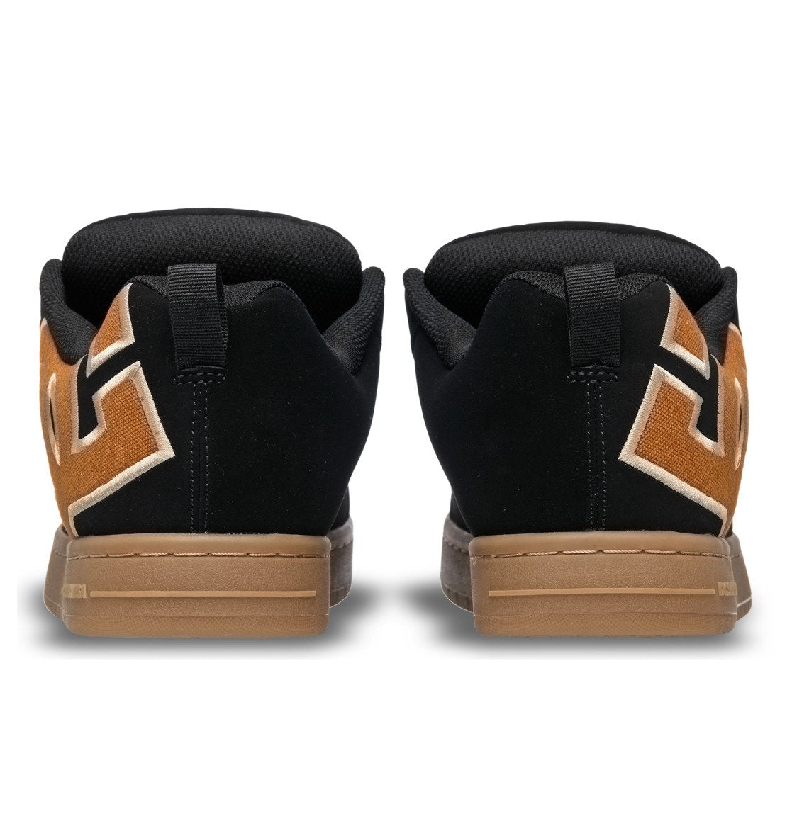 DC SHOES COURT GRAFFIK BLACK WHEAT TRAINERS