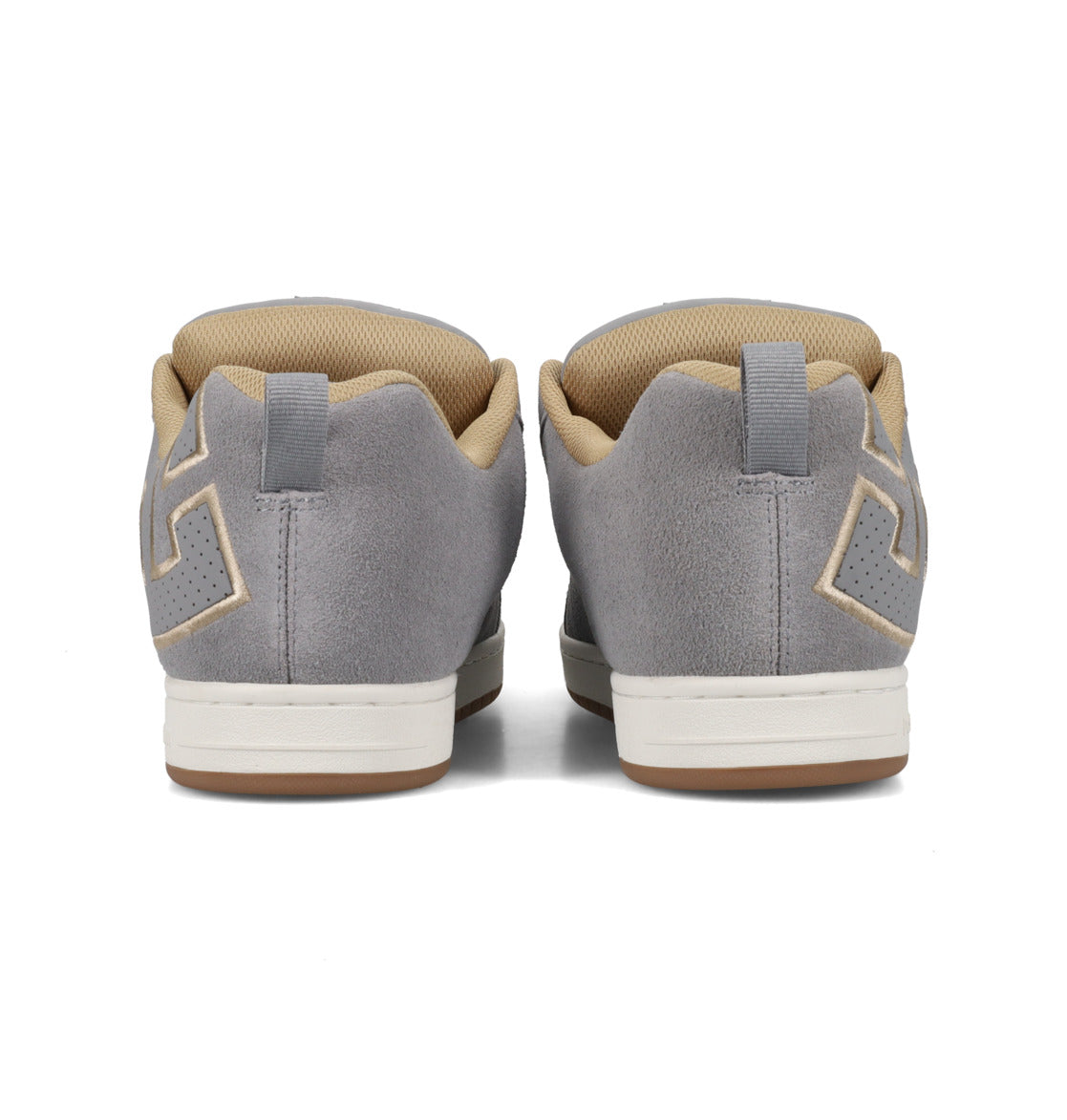 DC SHOES COURT GRAFFIK GREY TAN OFFWHITE TRAINERS