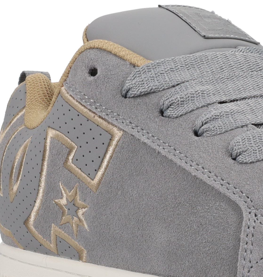 DC SHOES COURT GRAFFIK GREY TAN OFFWHITE TRAINERS