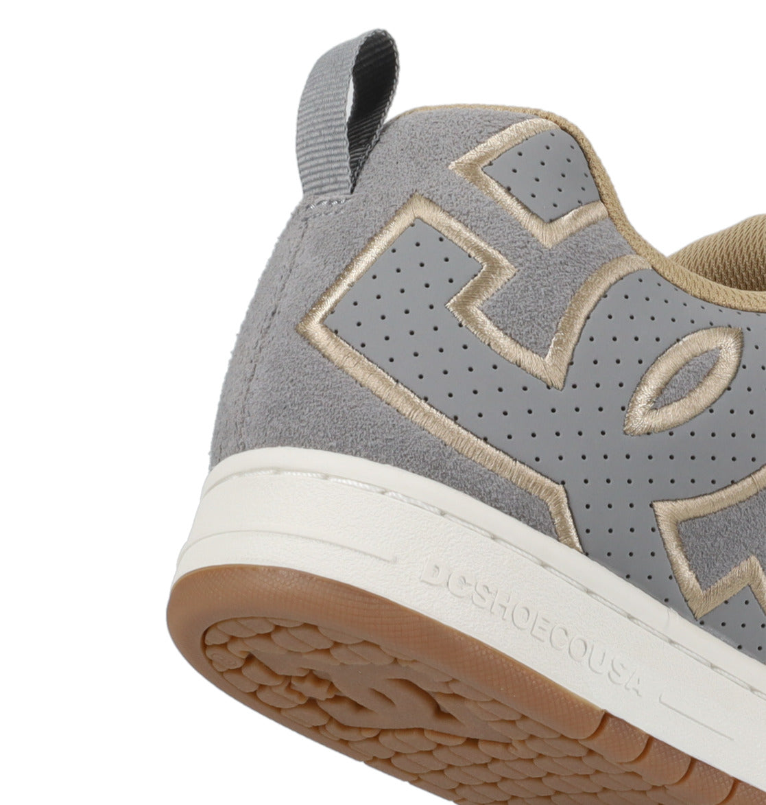 DC SHOES COURT GRAFFIK GREY TAN OFFWHITE TRAINERS