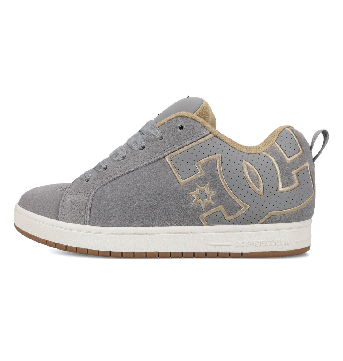 DC SHOES COURT GRAFFIK GREY TAN OFFWHITE TRAINERS