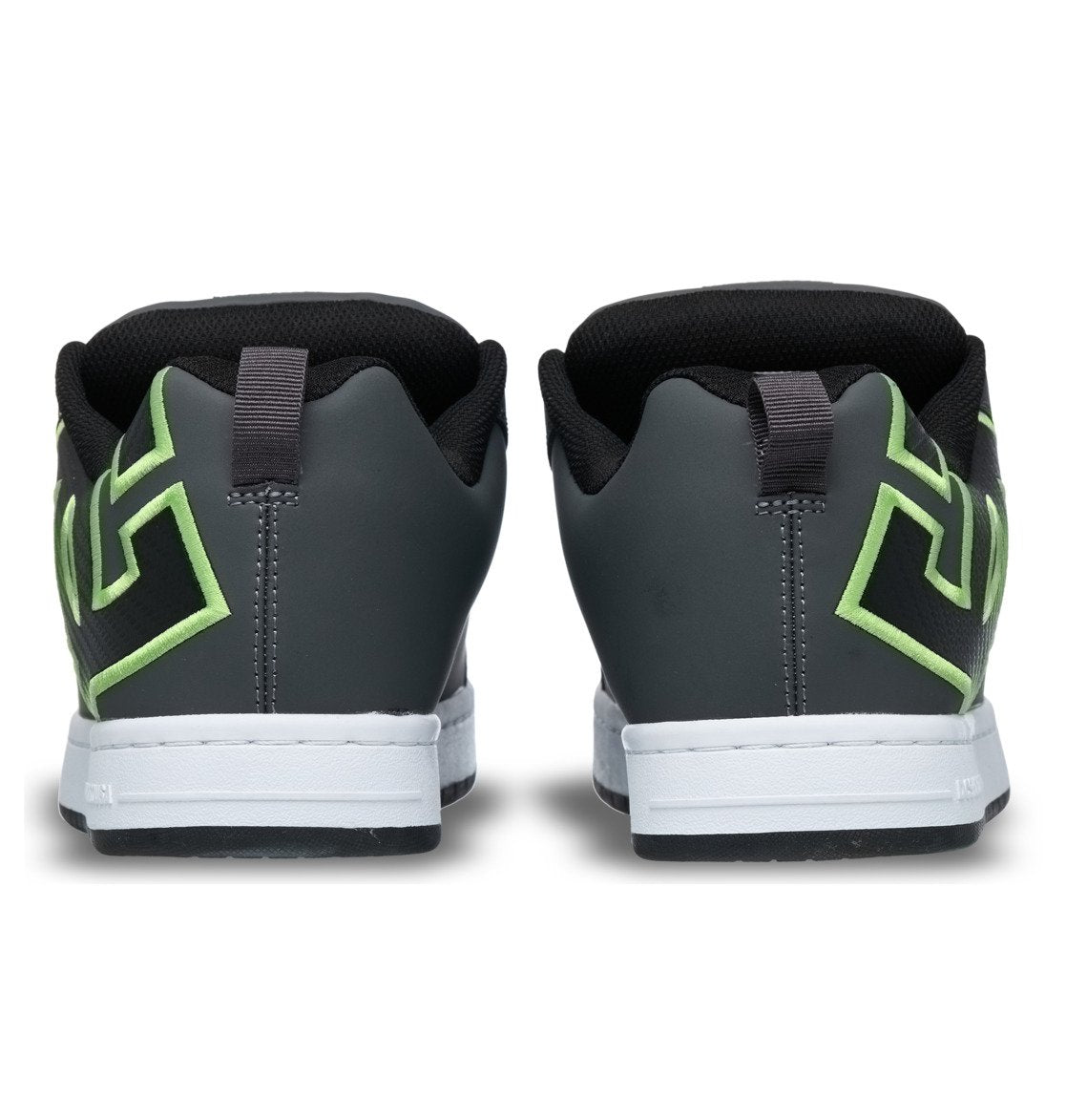 DC SHOES COURT GRAFFIK GREY BLACK GREEN TRAINERS