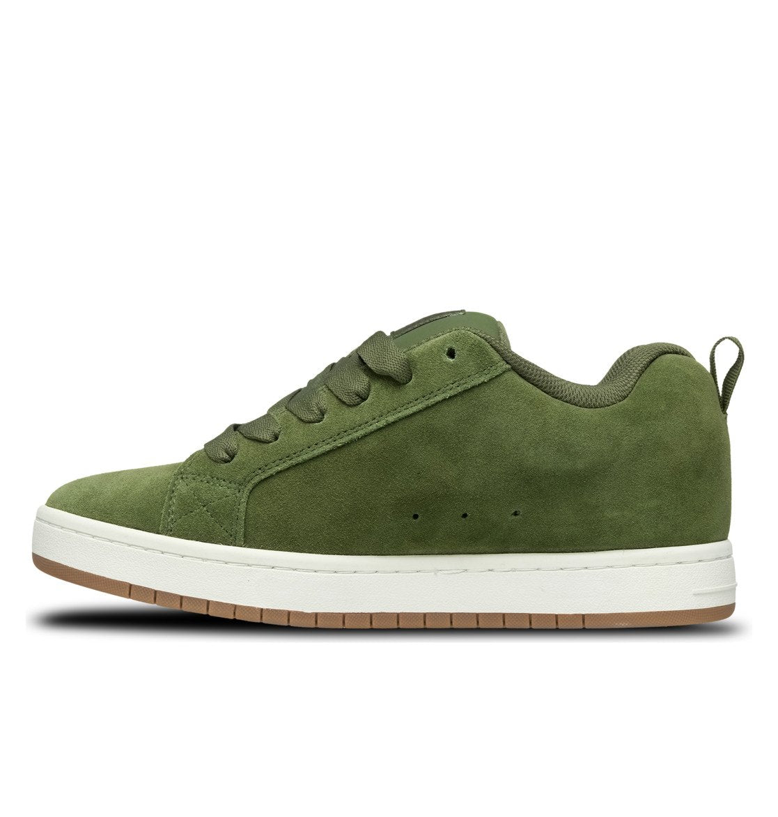 DC SHOES COURT GRAFFIK OLIVE BROWN  OFFWHITE TRAINERS