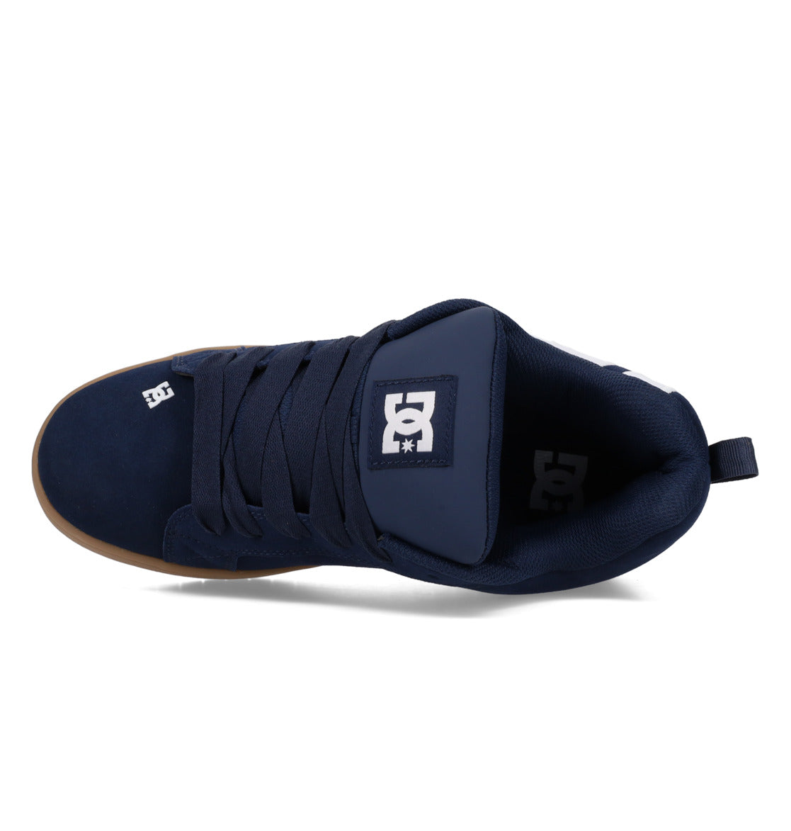 DC SHOES COURT GRAFFIK SE NAVY WHITE GUM TRAINERS