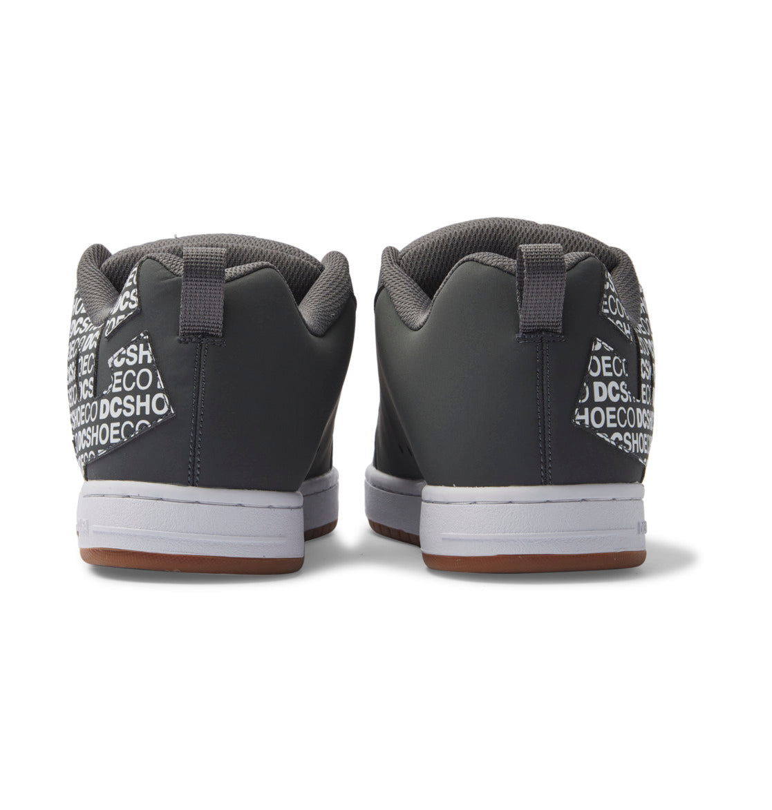 DC SHOES COURT GRAFFIK DARK GREY WHITE TRAINERS