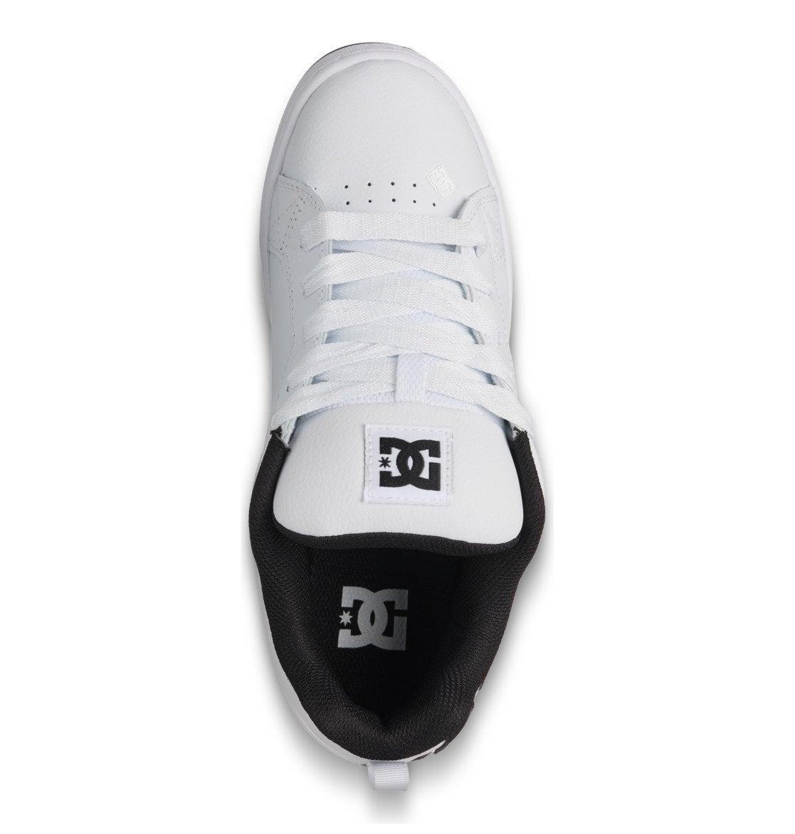DC SHOES COURT GRAFFIK  WHITE BLACK LADIES TRAINERS