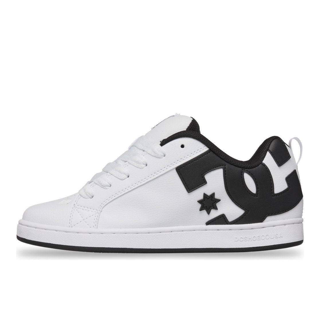 DC SHOES COURT GRAFFIK  WHITE BLACK LADIES TRAINERS