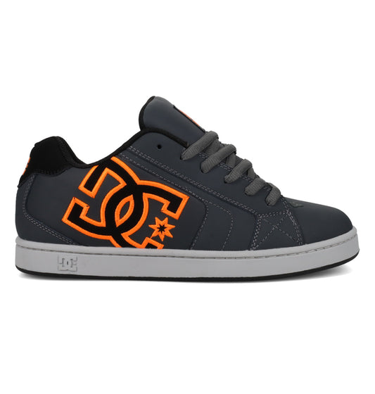 DC SHOES NET GREY BLACK ORANGE TRAINERS