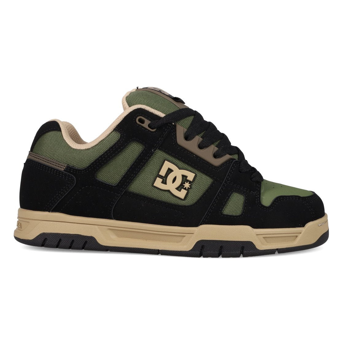 DC SHOES STAG BLACK OLIVE TRAINERS
