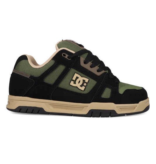 DC SHOES STAG BLACK OLIVE TRAINERS