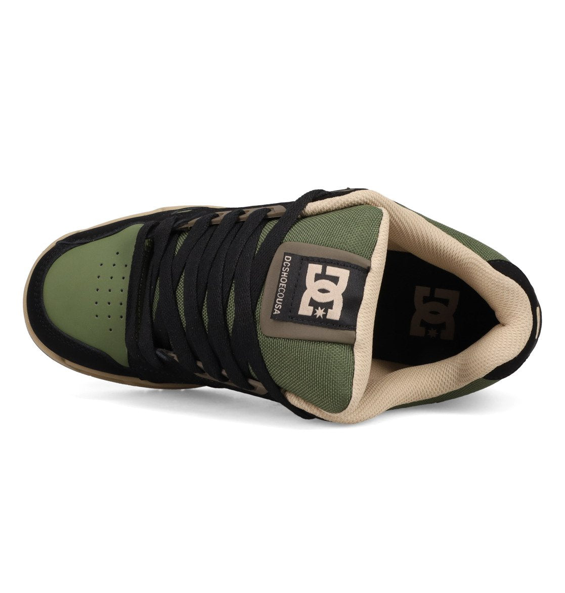 DC SHOES STAG BLACK OLIVE TRAINERS