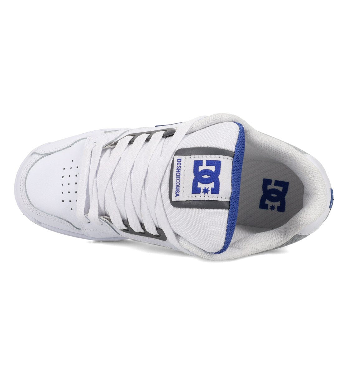 DC SHOES STAG WHITE BLUE GREY TRAINERS