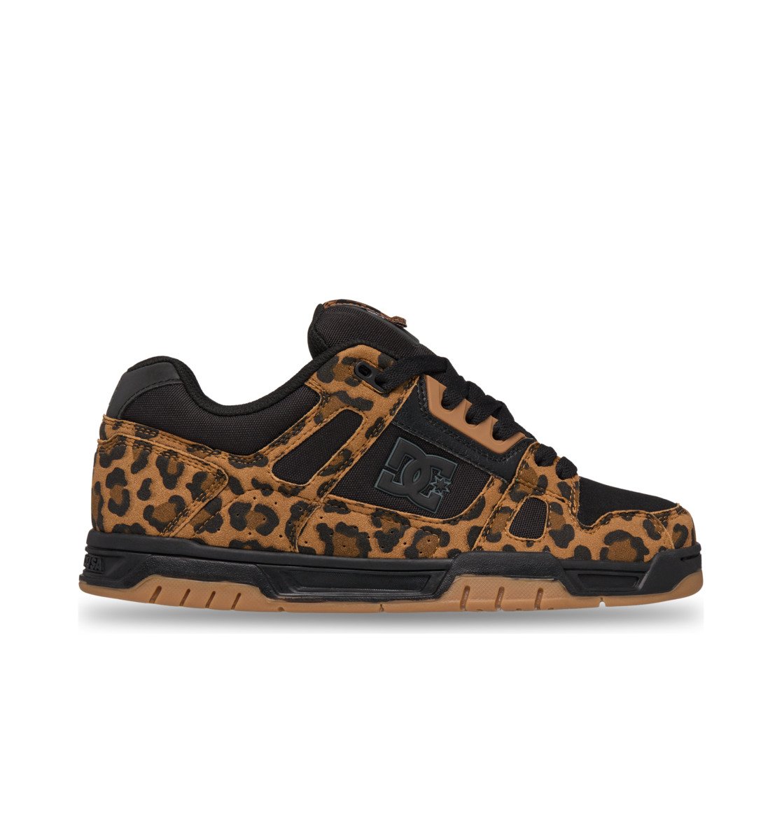 DC SHOES STAG CHEETAH BLACK TRAINERS
