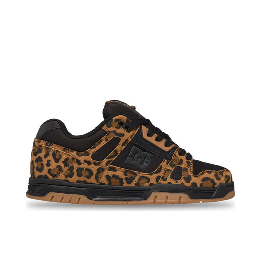 DC SHOES STAG CHEETAH BLACK TRAINERS