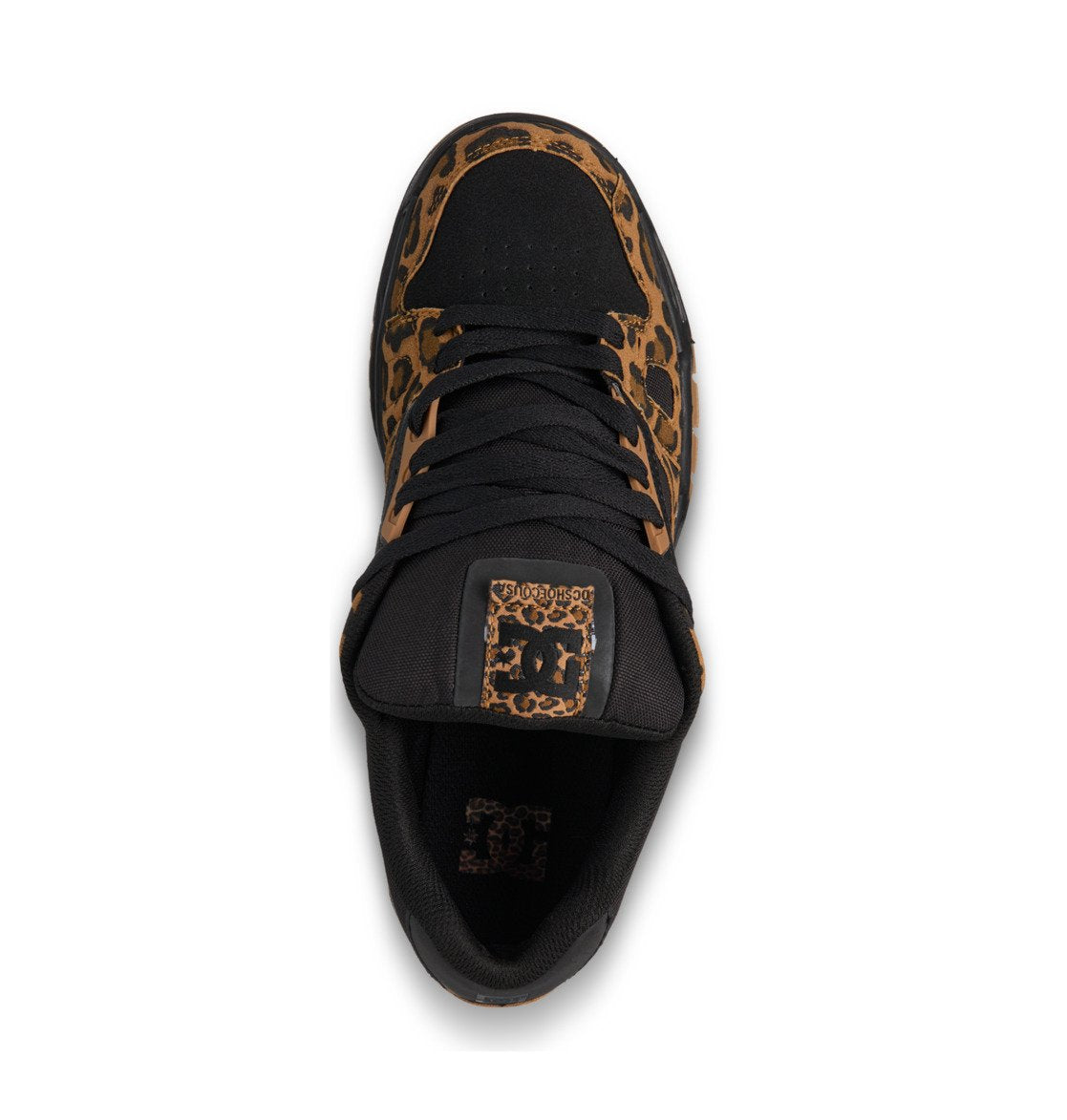 DC SHOES STAG CHEETAH BLACK TRAINERS