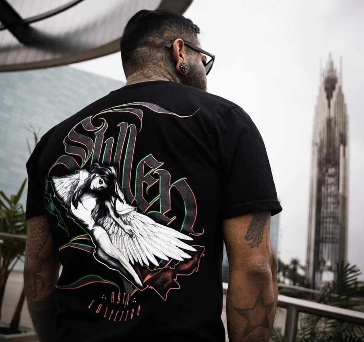 SULLEN CLOTHING ANGEL BLACK PREMIUM T-SHIRT (M)