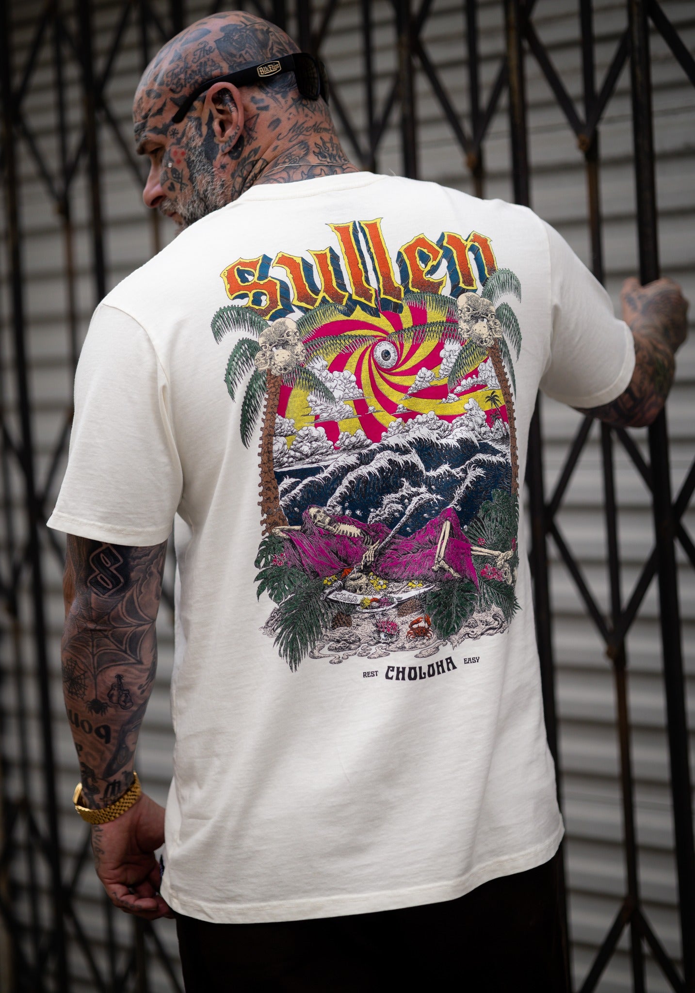 SULLEN CLOTHING R-N-R ANTIQUE WHITE PREMIUM T-SHIRT