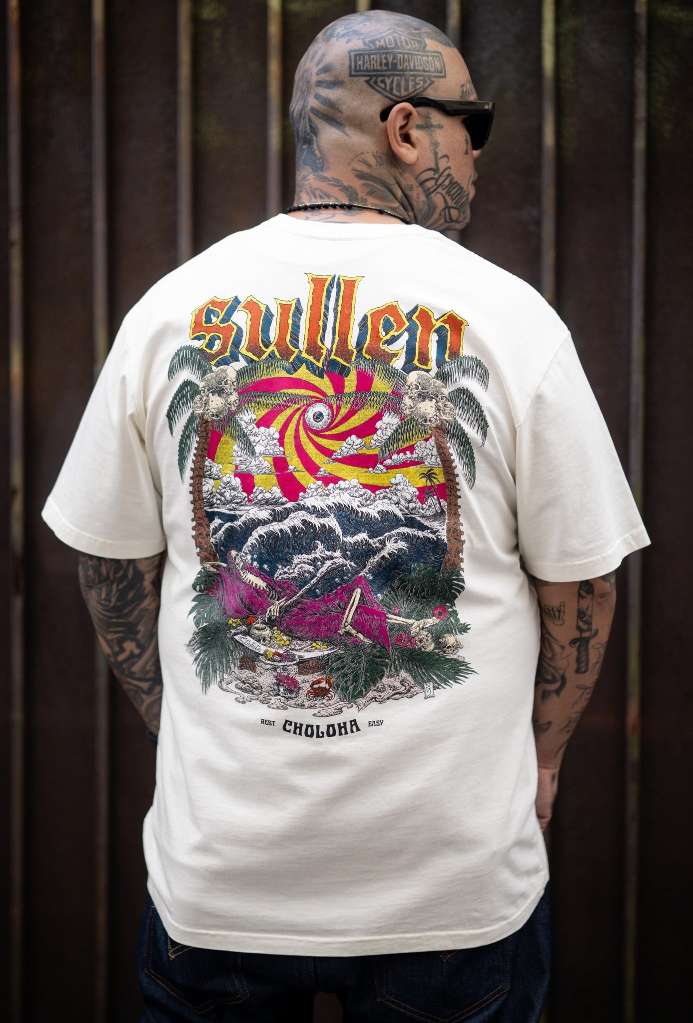 SULLEN CLOTHING R-N-R ANTIQUE WHITE PREMIUM T-SHIRT