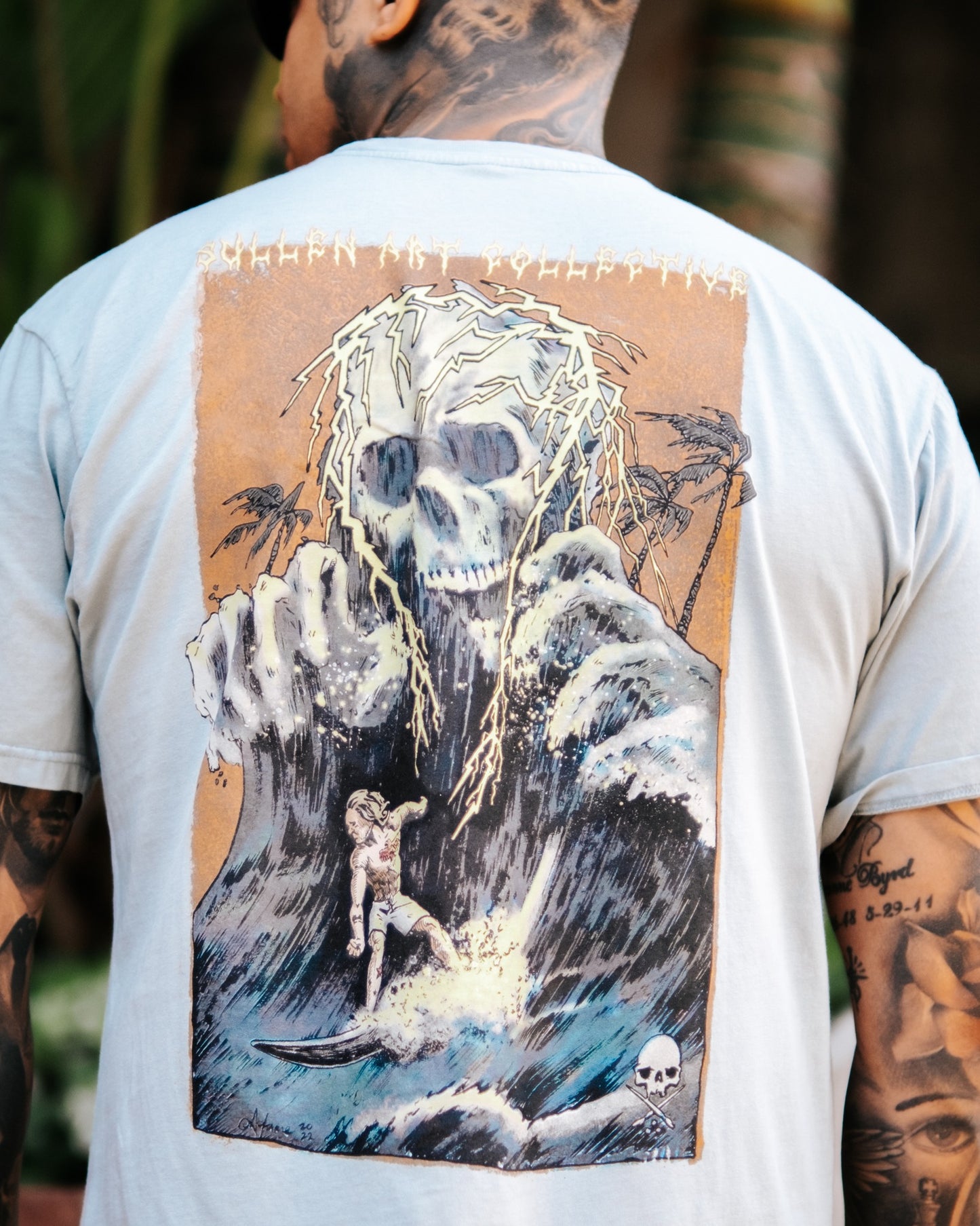 SULLEN CLOTHING DEATH SWELL SLATE BLUE PREMIUM T-SHIRT