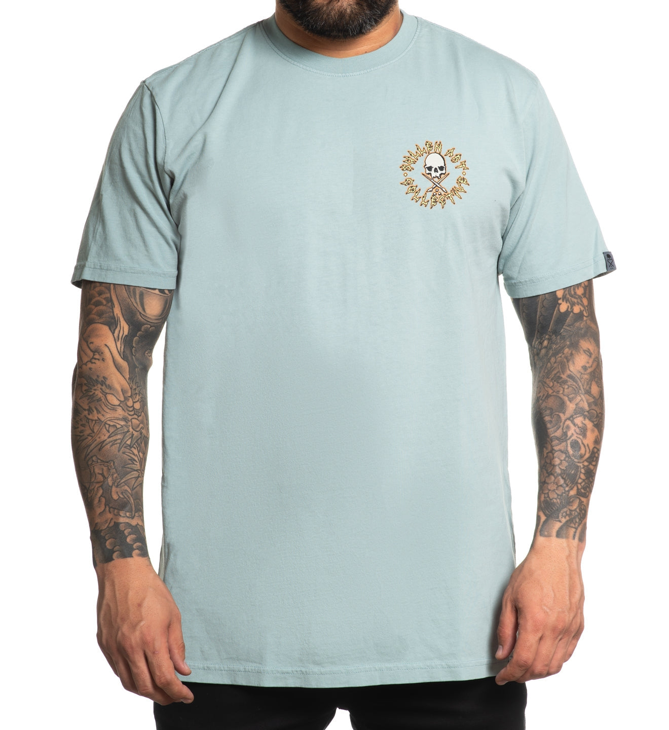 SULLEN CLOTHING DEATH SWELL SLATE BLUE PREMIUM T-SHIRT