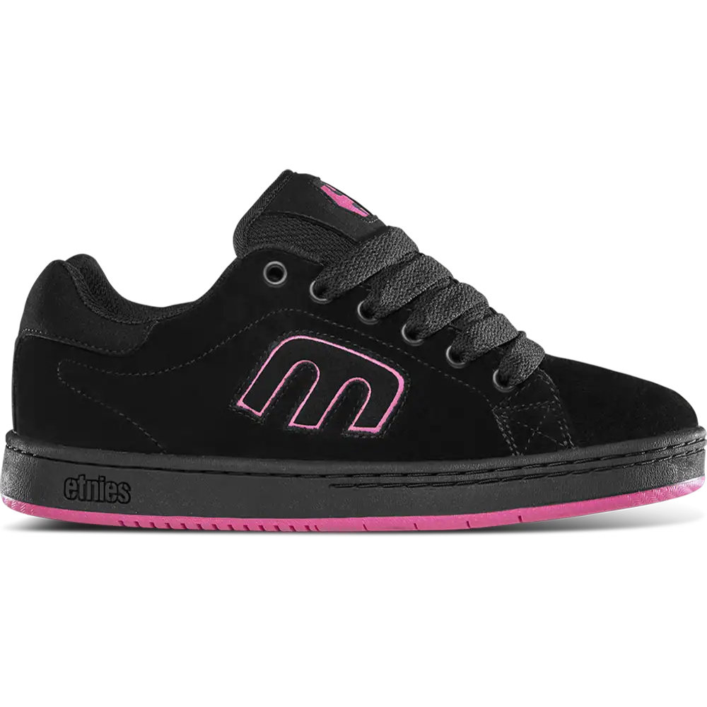 ETNIES CALLICUT BLACK PINK TRAINERS